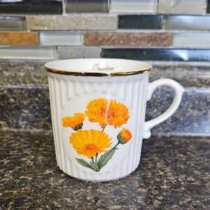 Original Bohemia Month Mug October Calendula